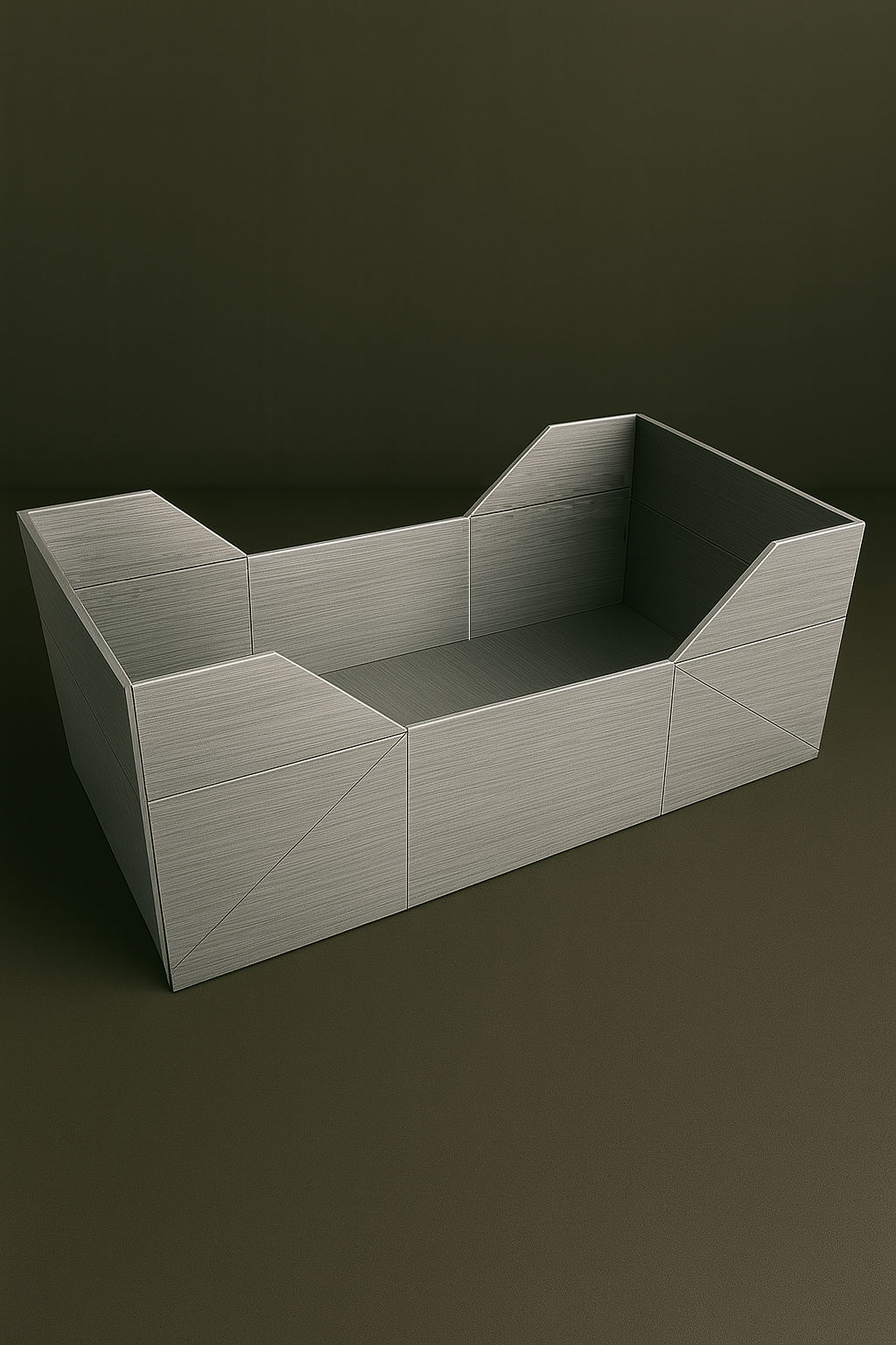 FOLDRS Brushed Aluminium